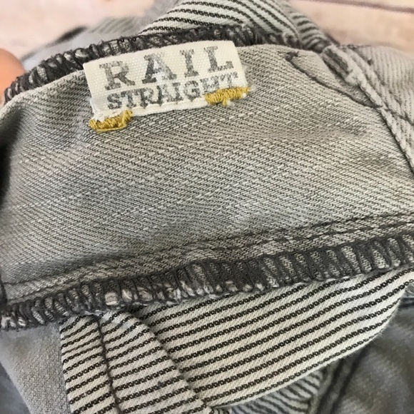 Madewell Rail Straight Gray Jeans Size 28 - Picture 8 of 8